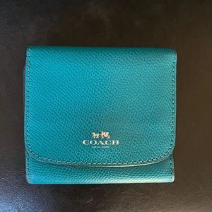 Coach Tri Fold Leather Wallet